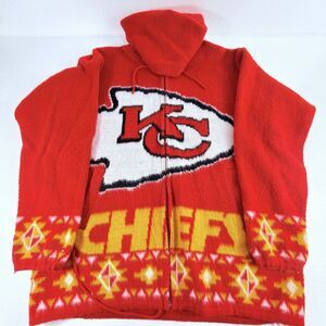 Kansas City Chiefs Wool Jacket Artesanias Tuntaquimba Hoodie Ecuador Large VTG